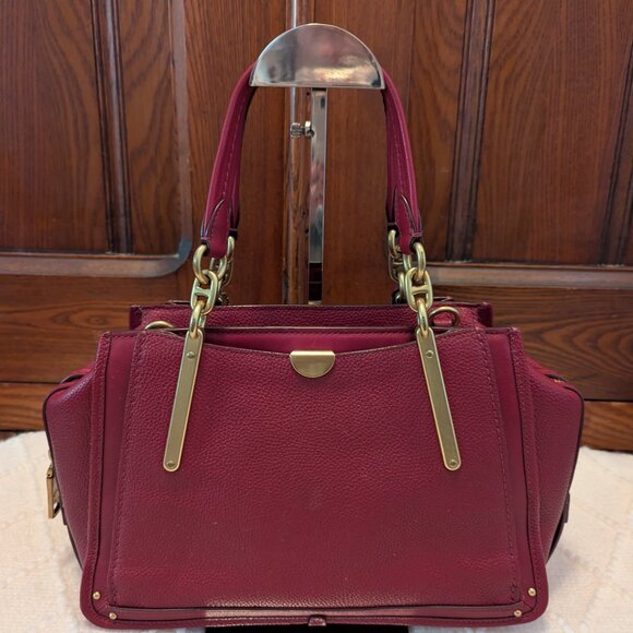 Coach Small Dreamer Satchel Burgundy 38551 - Picture 3 of 16